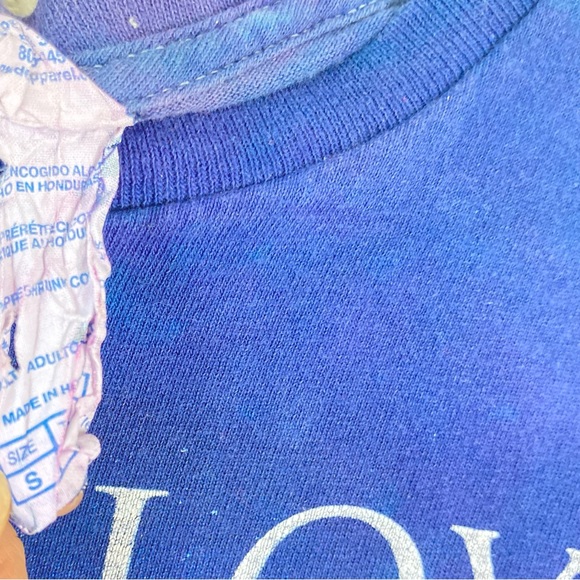 Pink Floyd Tie Dye Graphic Band Tee Small Unisex Rock Roll Blue Cotton - Picture 10 of 11